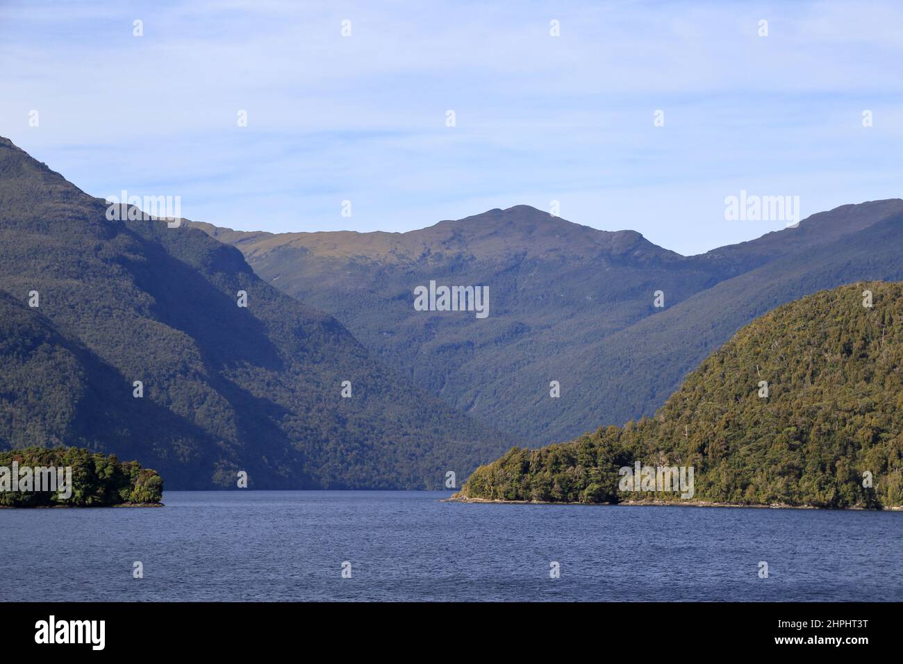 Dusky Sound Fiordland New Zealand Stock Photo Alamy