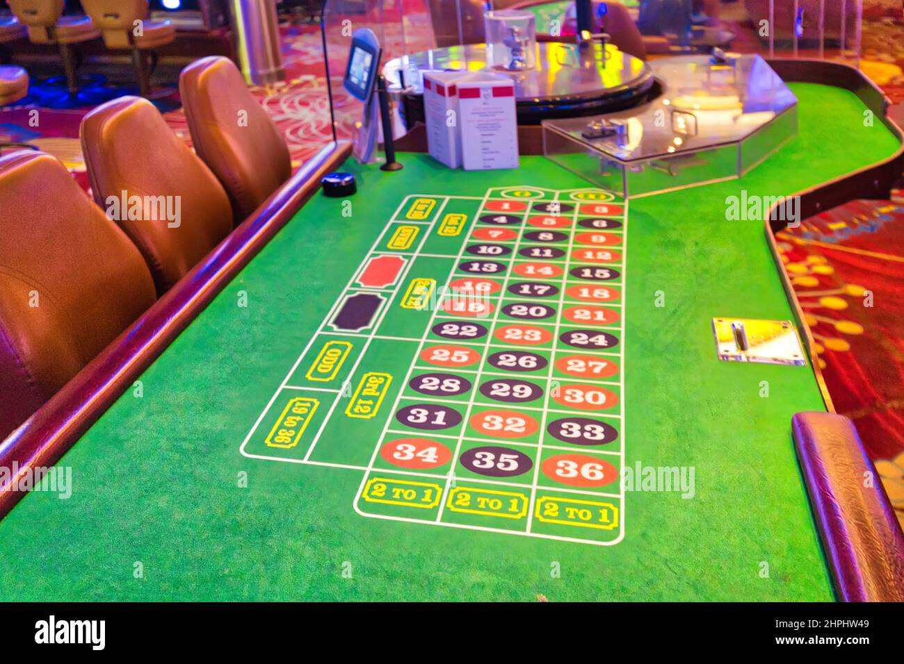 Casino Las Vegas - Table de Jeux de hasard - Levée de Fond - Fondation -  Poker - Black Jack - Roulette - Animation Concept