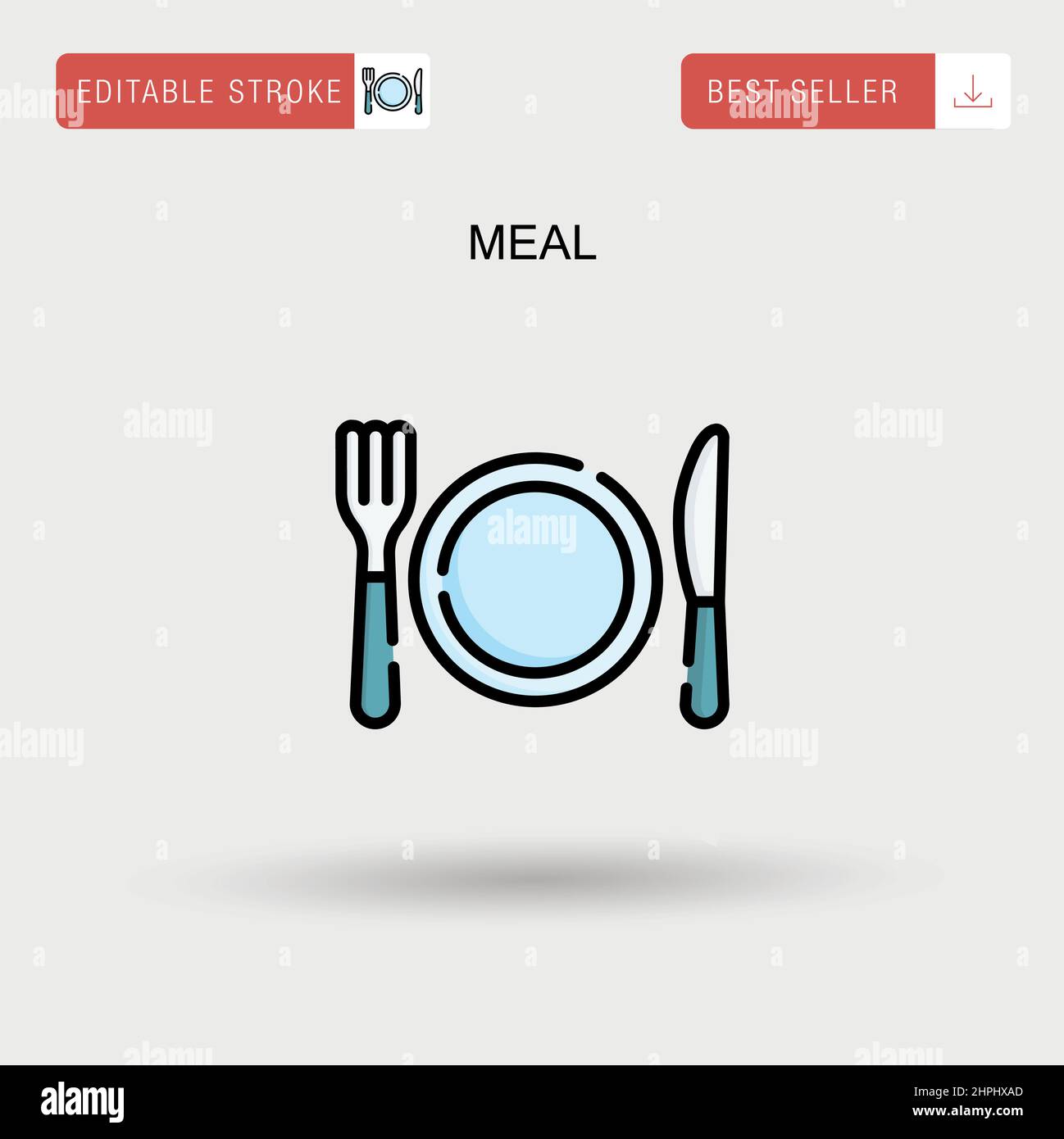Meal Simple vector icon Stock Vector Image & Art - Alamy