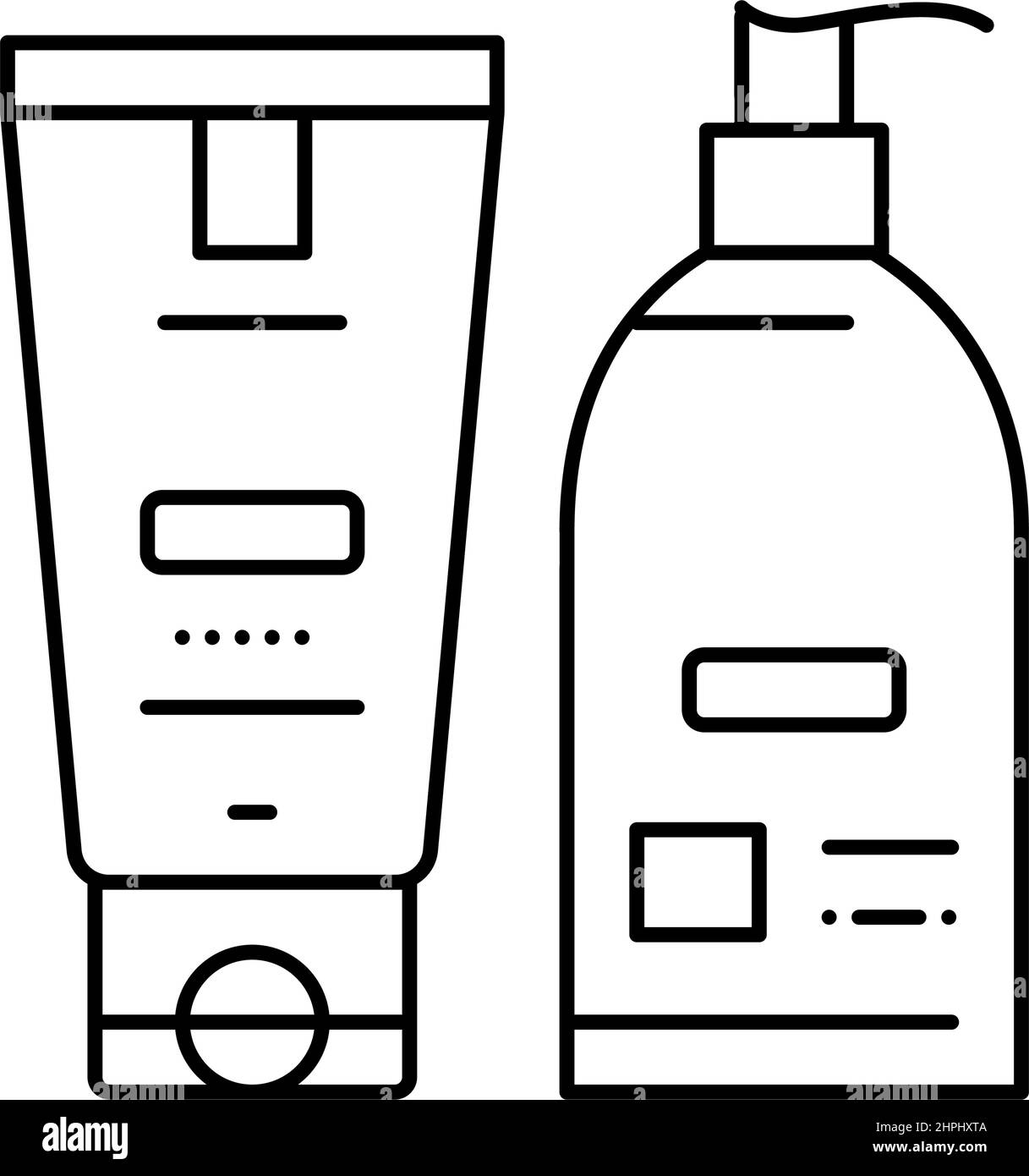 hand cream and lotion packaging line icon vector illustration Stock Vector Image & Art Alamy