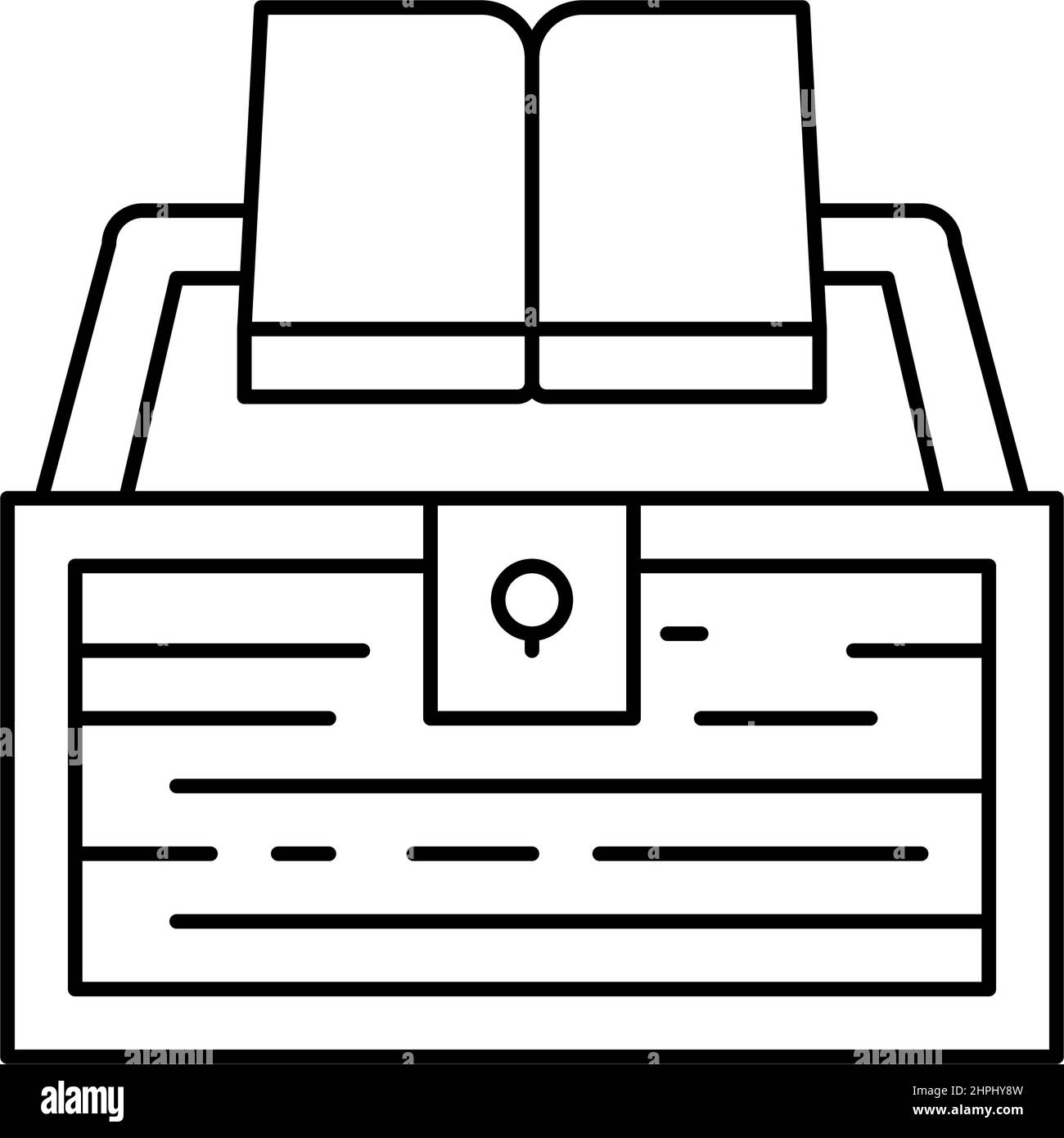 book educate knowledge line icon vector illustration Stock Vector Image ...