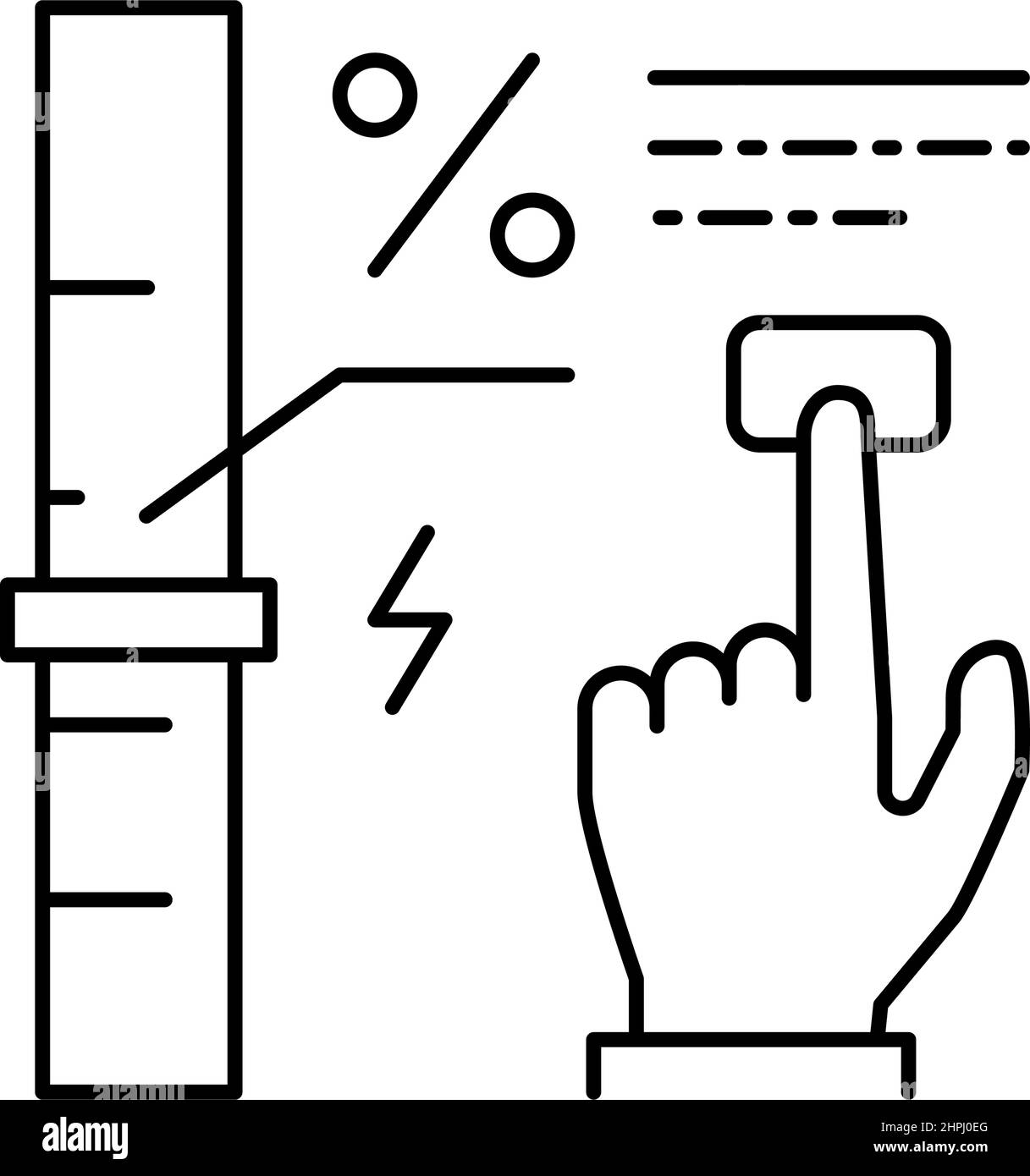economy and energy saving line icon vector illustration Stock Vector ...
