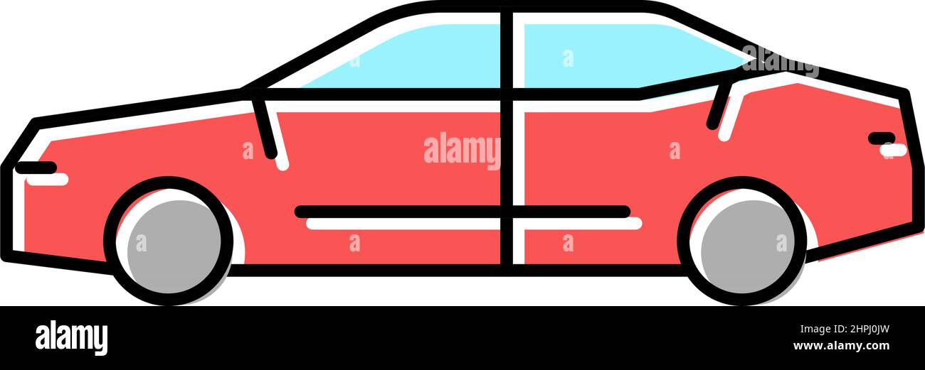 sedan car color icon vector illustration Stock Vector Image & Art - Alamy