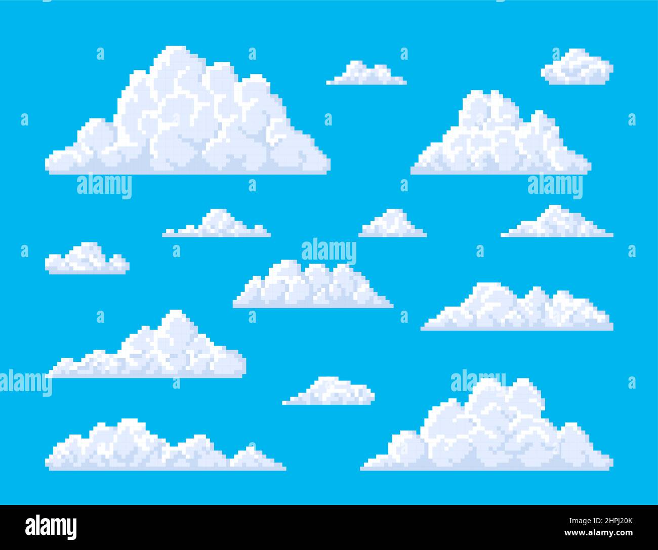 pixel sky backgrounds