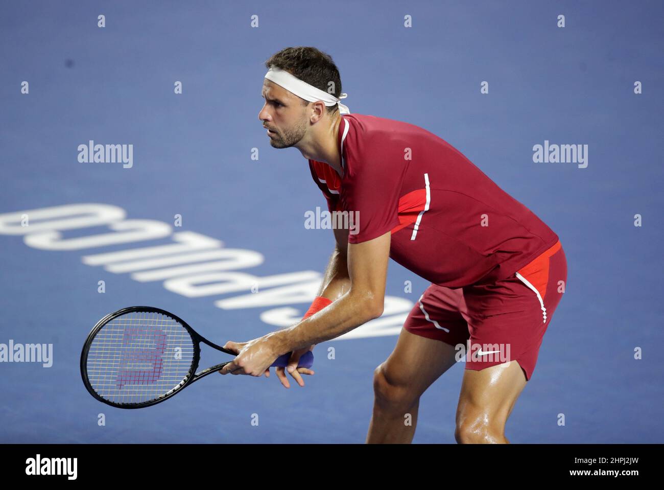 Tennis - ATP 500 - Abierto Mexicano - The Fairmont Acapulco Princess,  Acapulco, Mexico - February 21, 2022 Bulgaria's Grigor Dimitrov in action  during his match against Stefan Kozlov of the U.S. REUTERS/Henry Romero  Stock Photo - Alamy