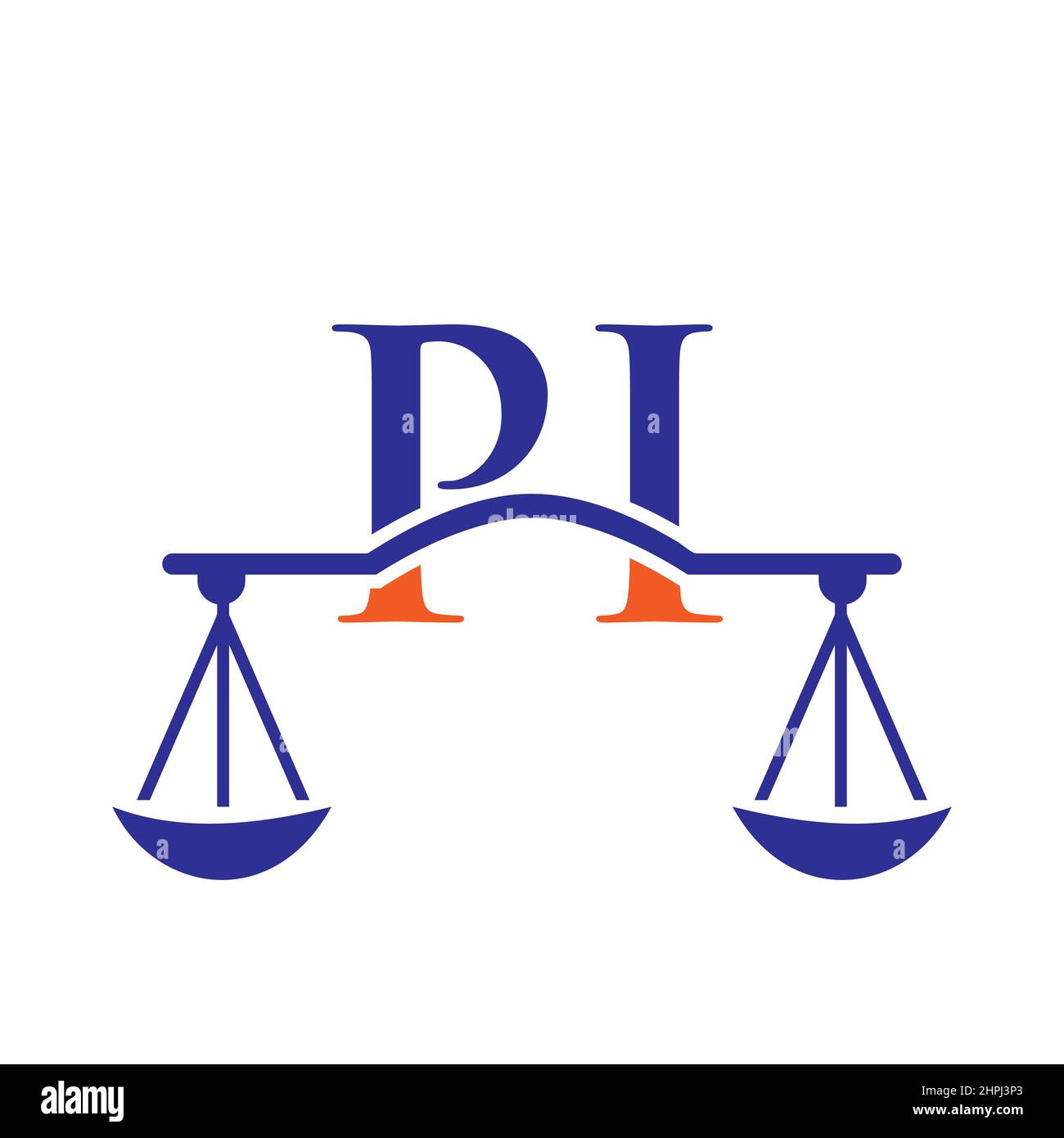 Law Firm Letter PI Logo Design. Lawyer, Law Attorney Lawyer Service, Law Office, Scale. Law Firm