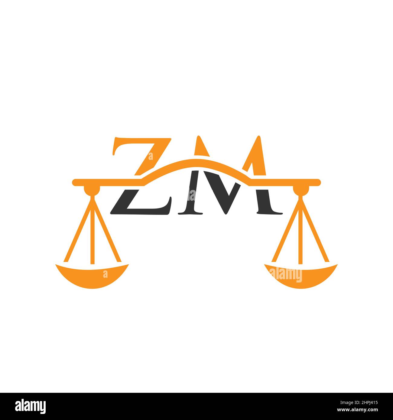 Law Firm Letter ZM Logo Design. Lawyer, Law Attorney Lawyer Service ...