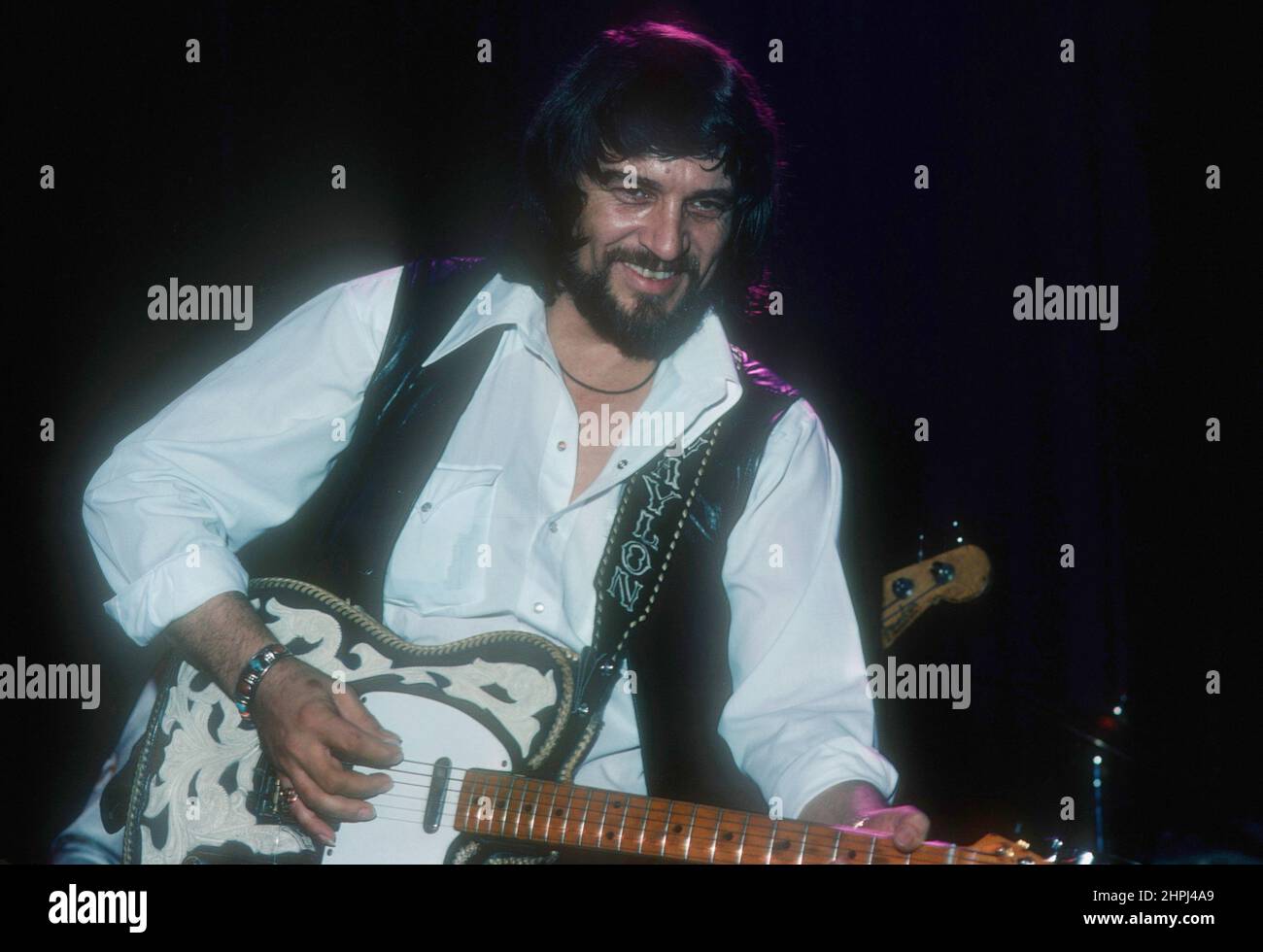 Waylon Jennings performing in 1976 Credit Jeffrey Mayer / Rock