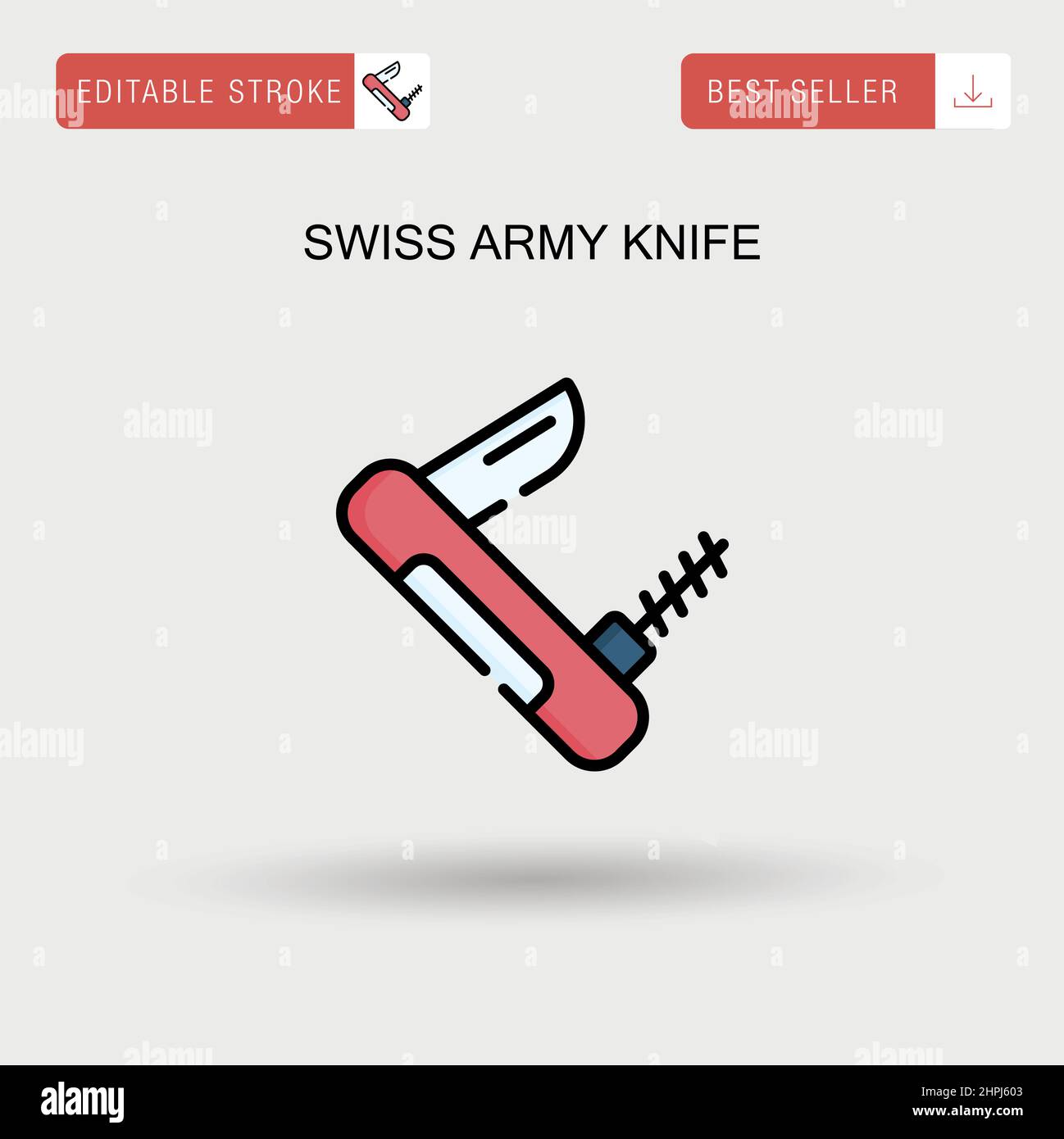 Swiss army knife Simple vector icon Stock Vector Image & Art - Alamy