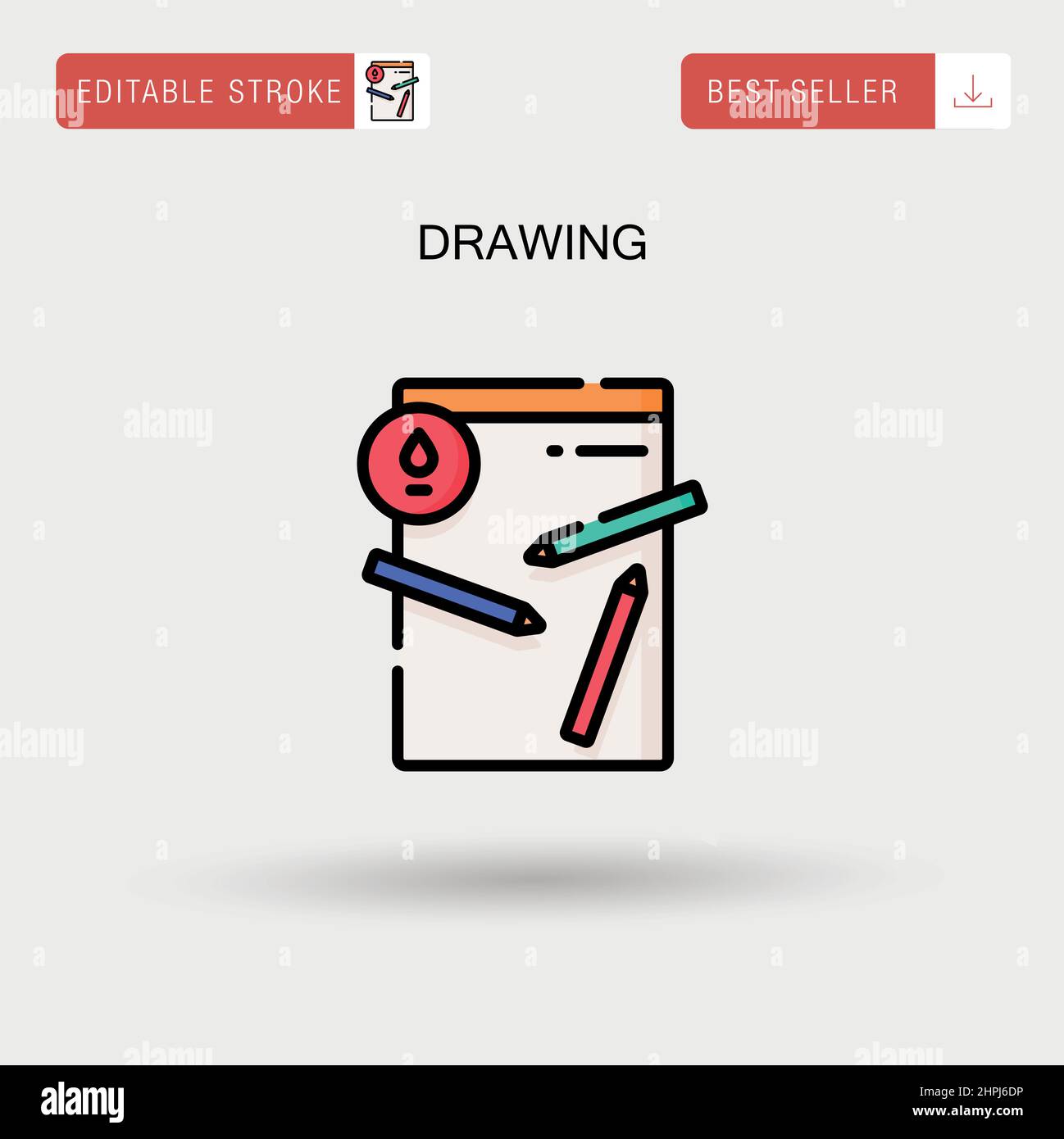 Drawing Simple vector icon Stock Vector Image & Art - Alamy
