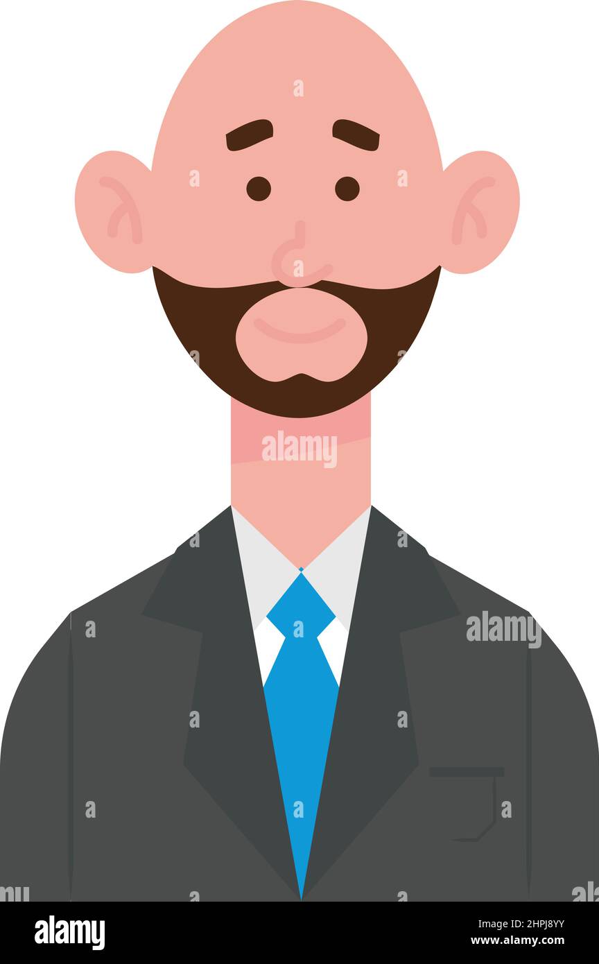 Bearded Man Character Stock Vector Image & Art - Alamy