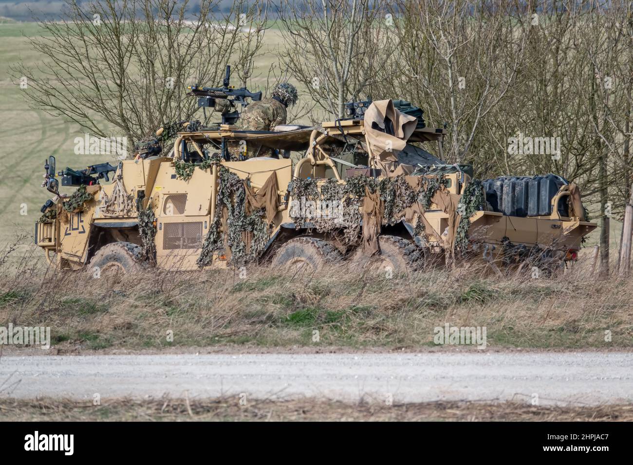 British army Supacat Coyote 6x6 rapid assault, fire support and ...