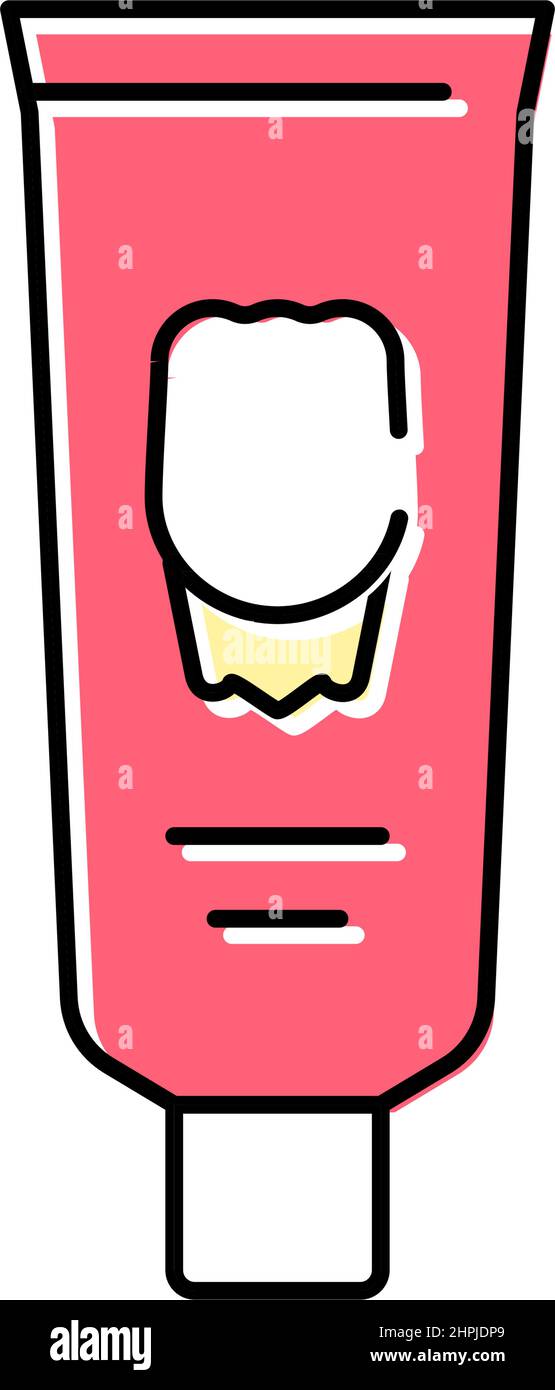 toothpaste tube color icon vector illustration Stock Vector Image & Art ...