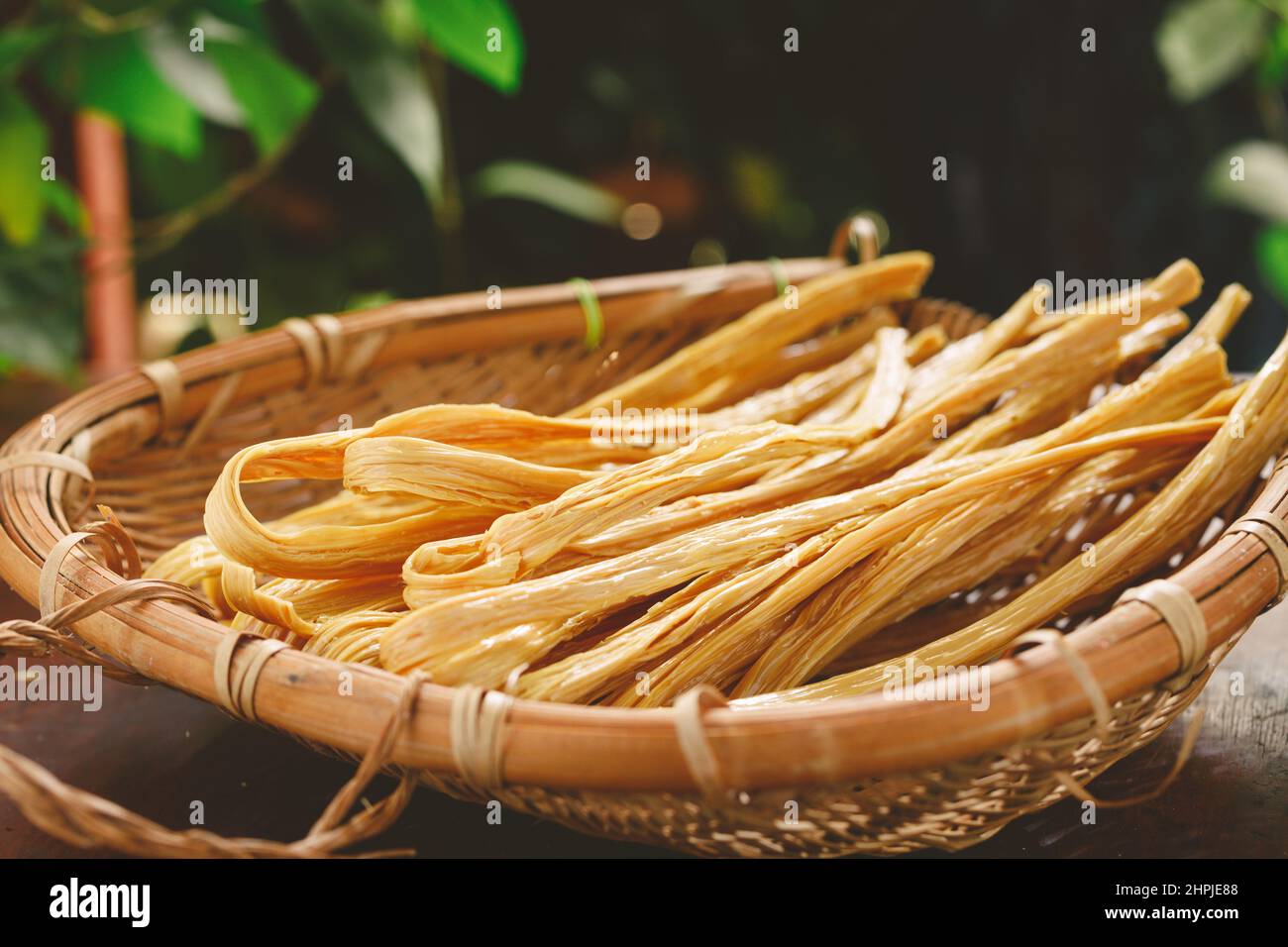 Dry bean curd stick Stock Photo - Alamy