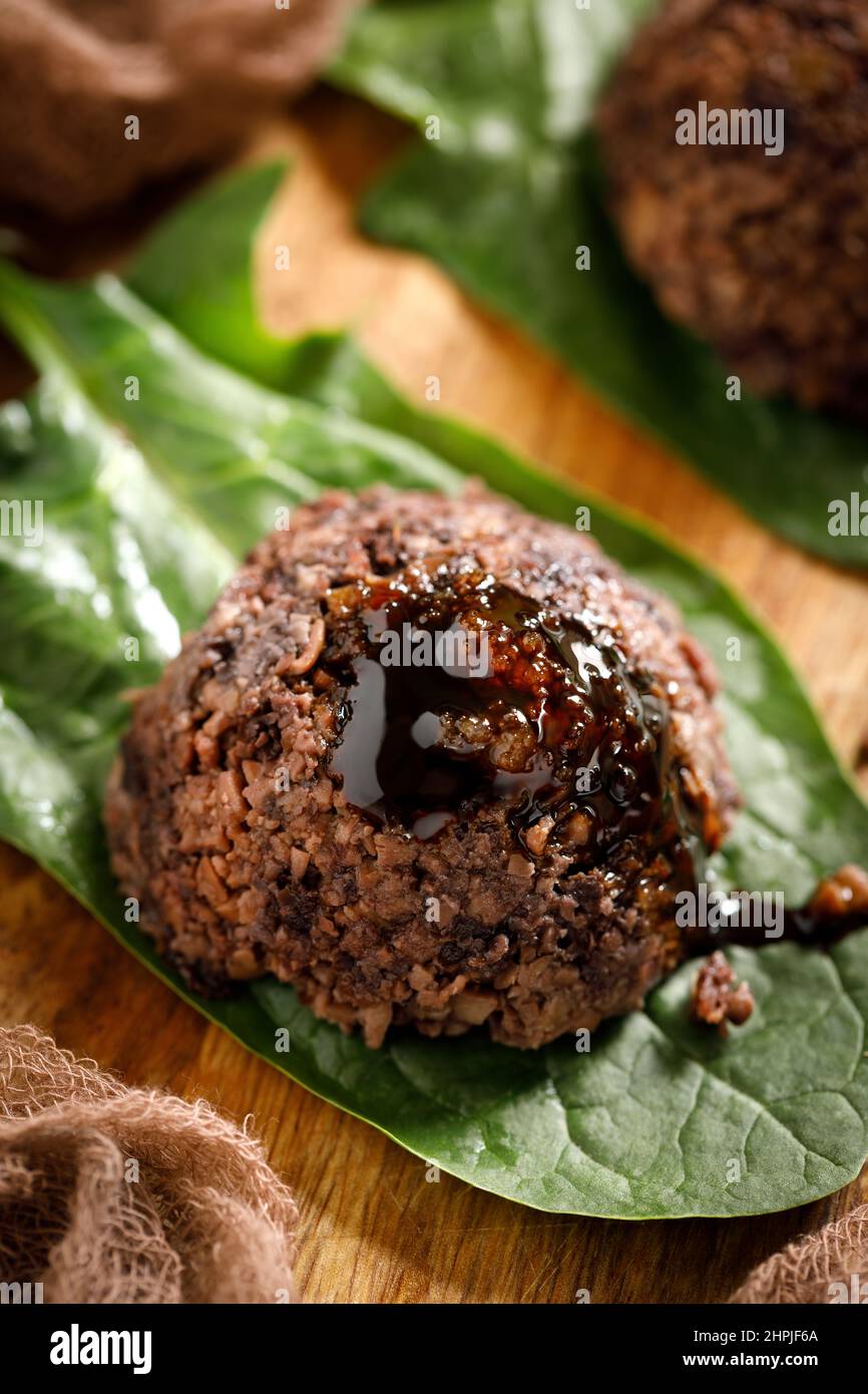 Brown sugar and sticky rice Stock Photo - Alamy