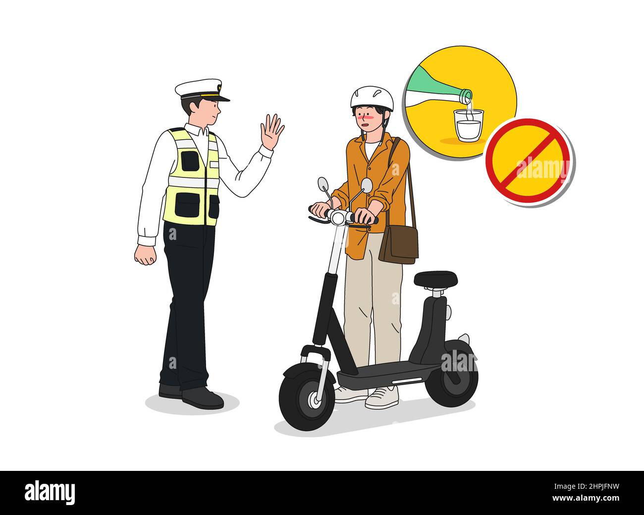electric scooter safety regulations, drive after drinking prohibited