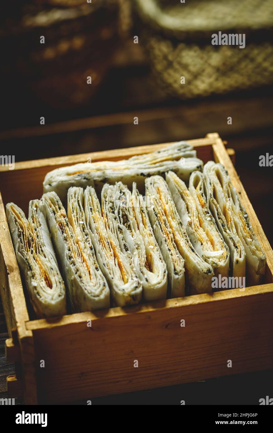 Shandong pancakes Stock Photo
