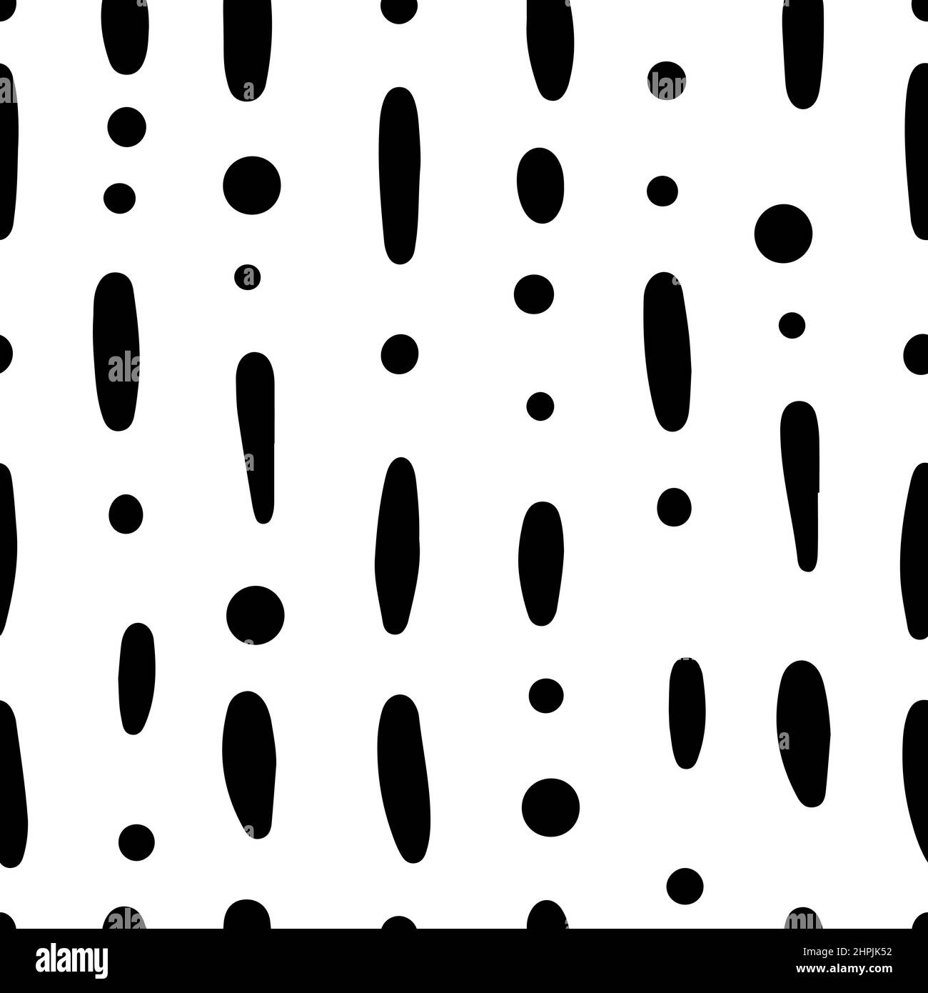 Stylish and minimalistic modern seamless pattern with black lines and