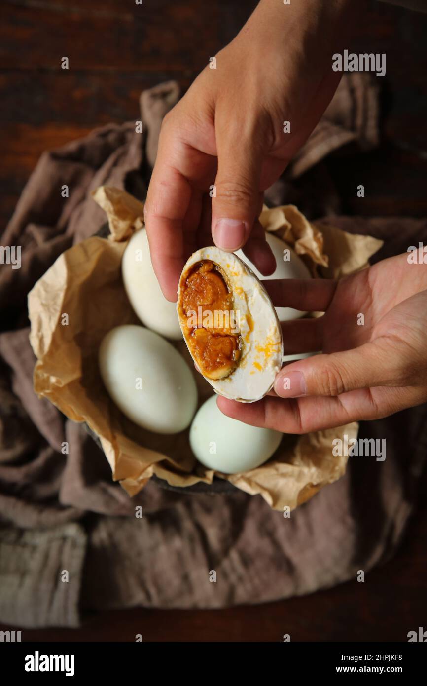 Duck egg Stock Photo