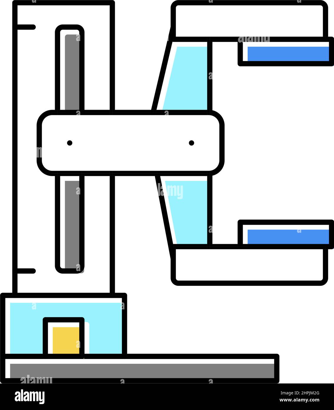 radiology medical equipment color icon vector illustration Stock Vector ...