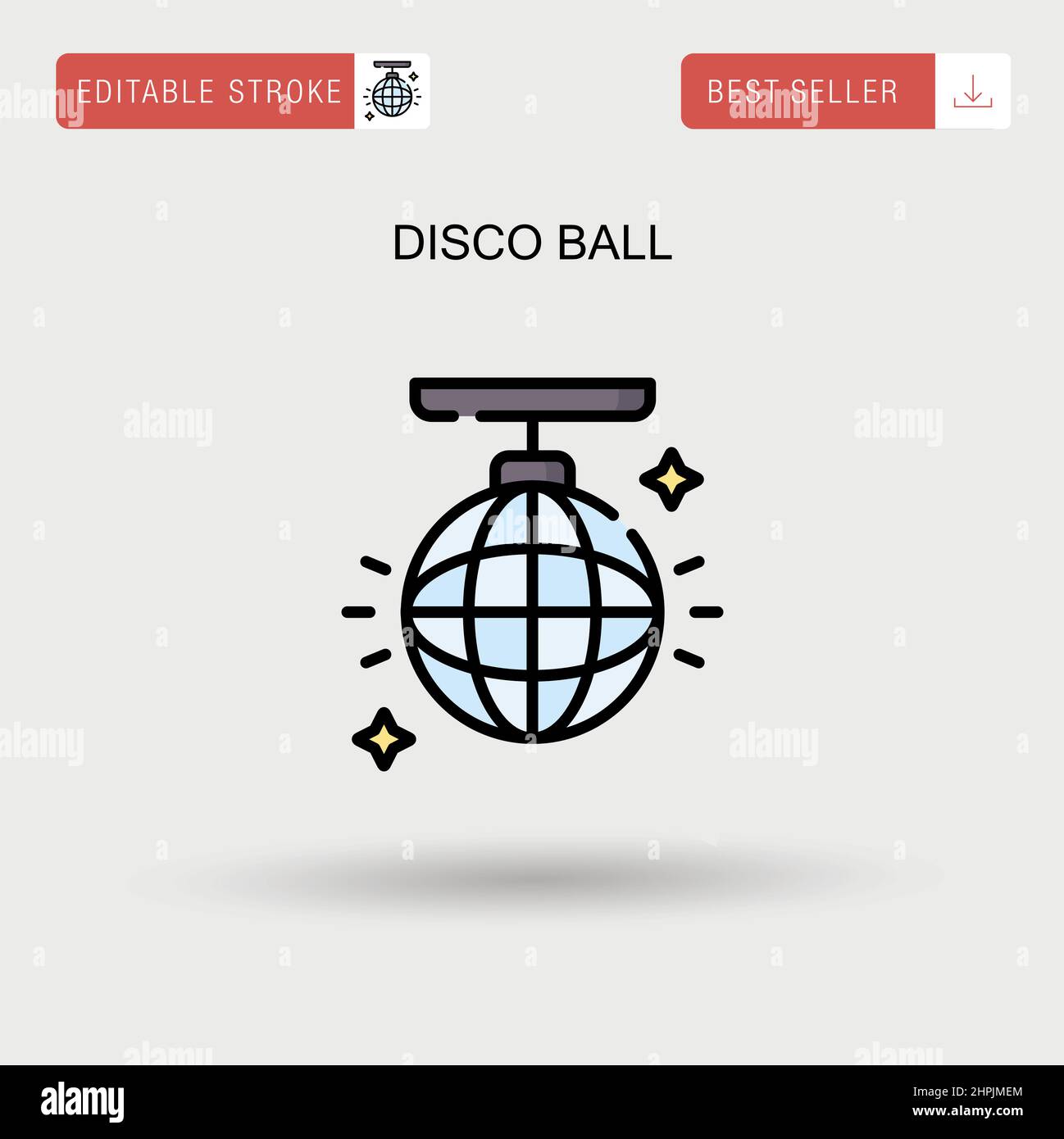 Disco ball Simple vector icon Stock Vector Image & Art Alamy