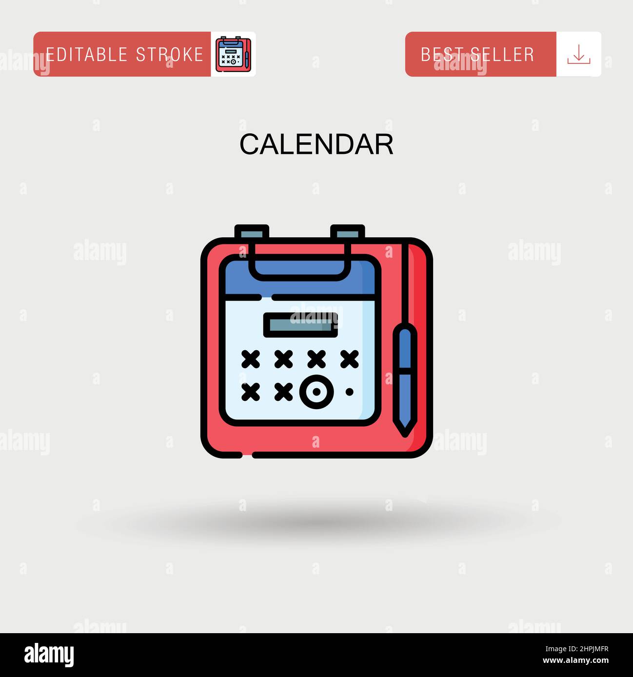 Calendar Simple vector icon Stock Vector Image & Art - Alamy