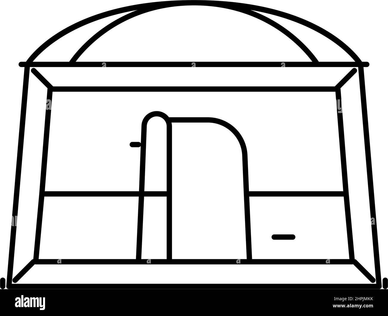 tent camping line icon vector illustration Stock Vector Image & Art - Alamy