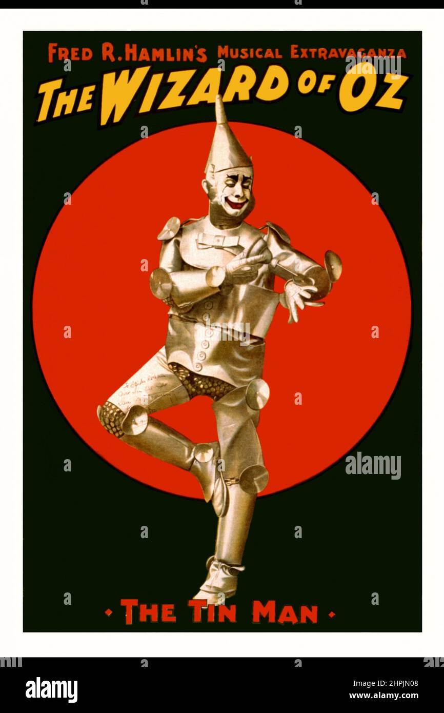 Wizard of Oz - The Tin Man Poster - 1903 Stock Photo