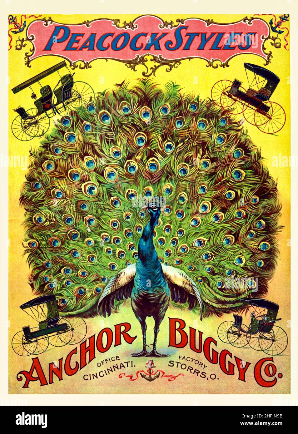 Peacock Styles - Anchor Buggy Company - c1897 Stock Photo