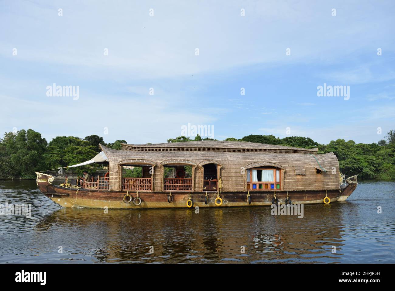 House Boats in Kerala,Travel and tourism to Gods on Country,Kerala Stock Photo