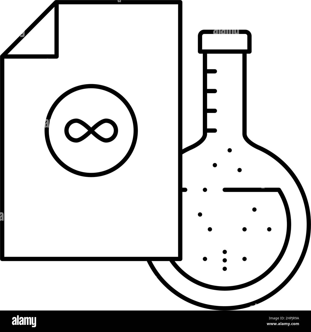 acidfree paper sheet line icon vector illustration Stock Vector Image