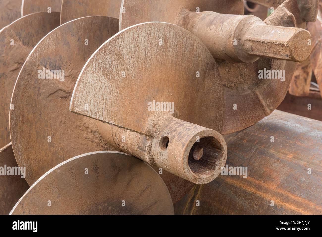 Huge heavy industrial drilling tools and drill equipment for drilling ...