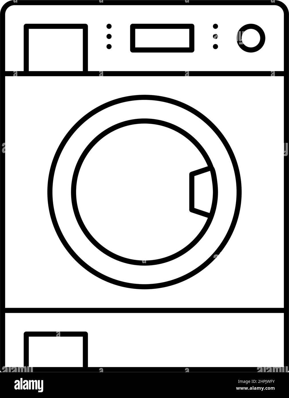 laundry machine line icon vector illustration Stock Vector Image & Art ...