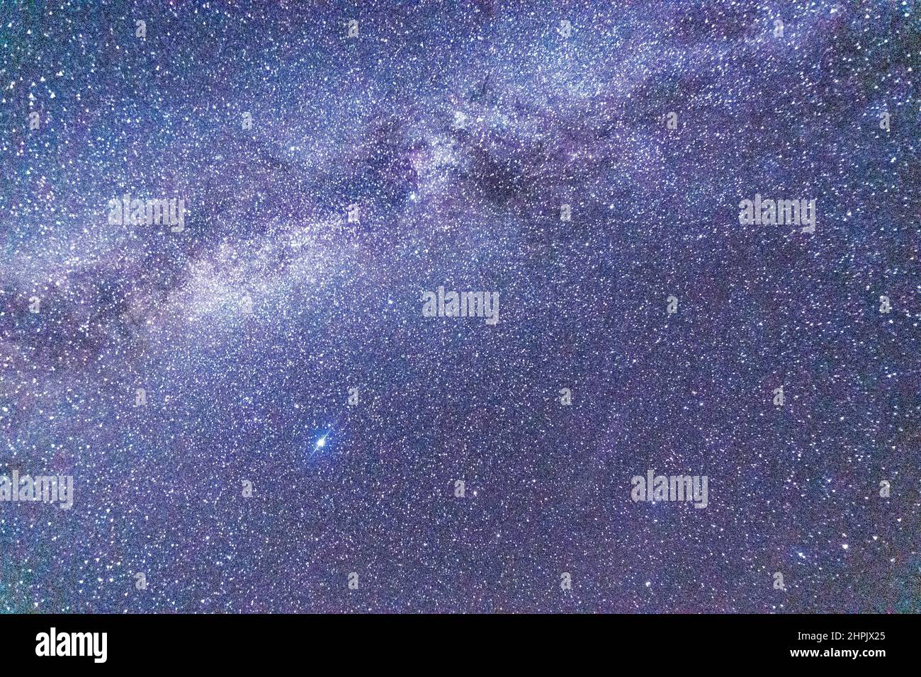 Beautiful view of the Milky Way In the starry shiny night sky Stock ...