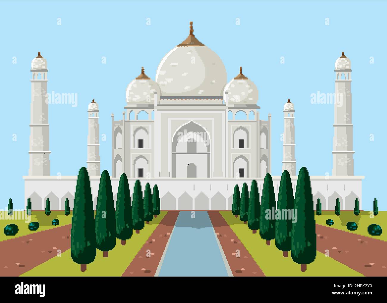 Taj mahal drawing Stock Vector Images - Alamy