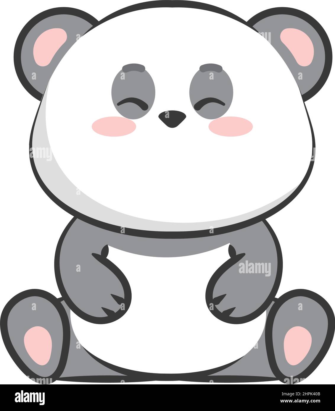 Kawaii panda animal cartoon vector design Stock Vector Image & Art - Alamy