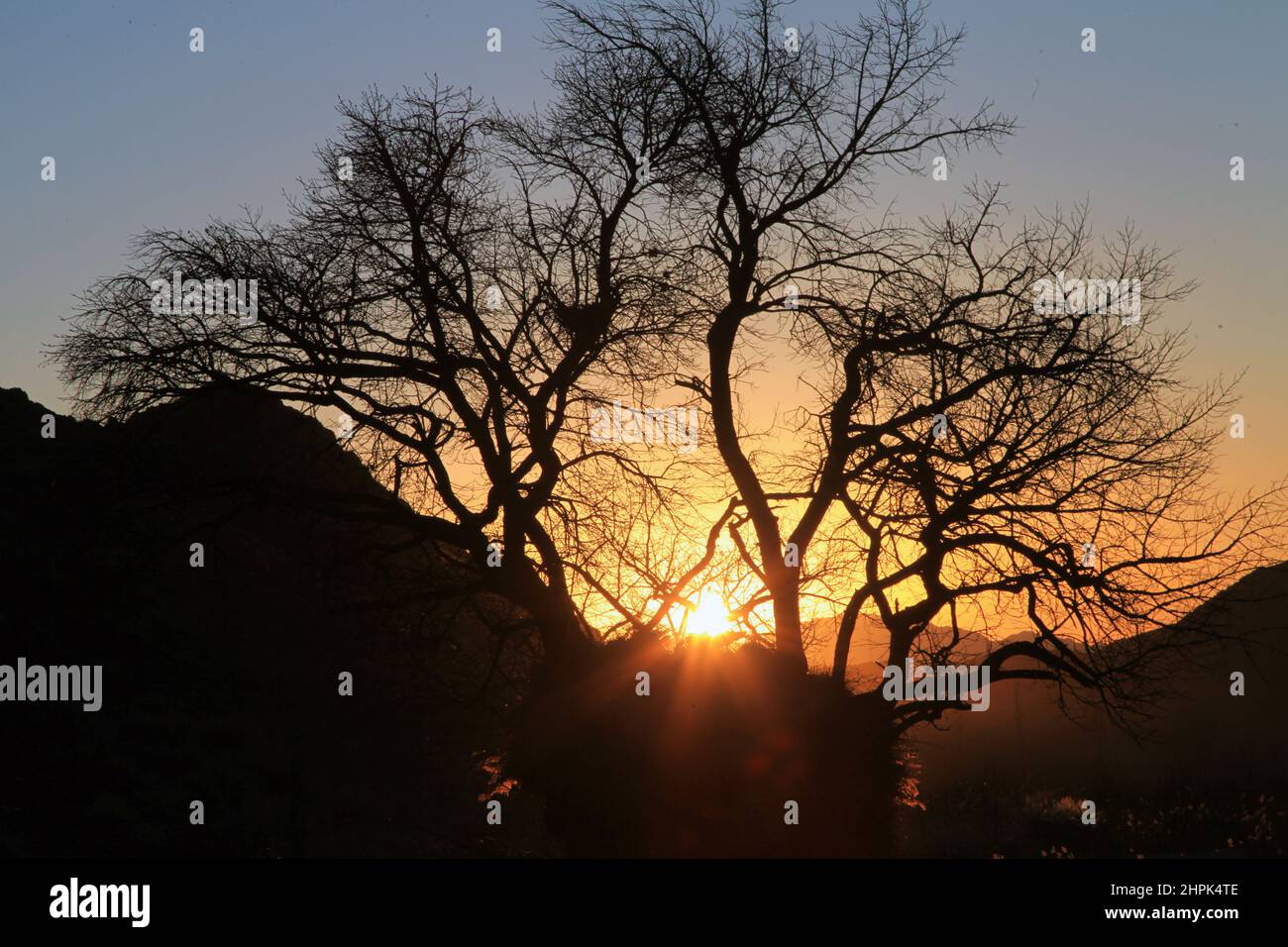 Tianshan sunset Stock Photo