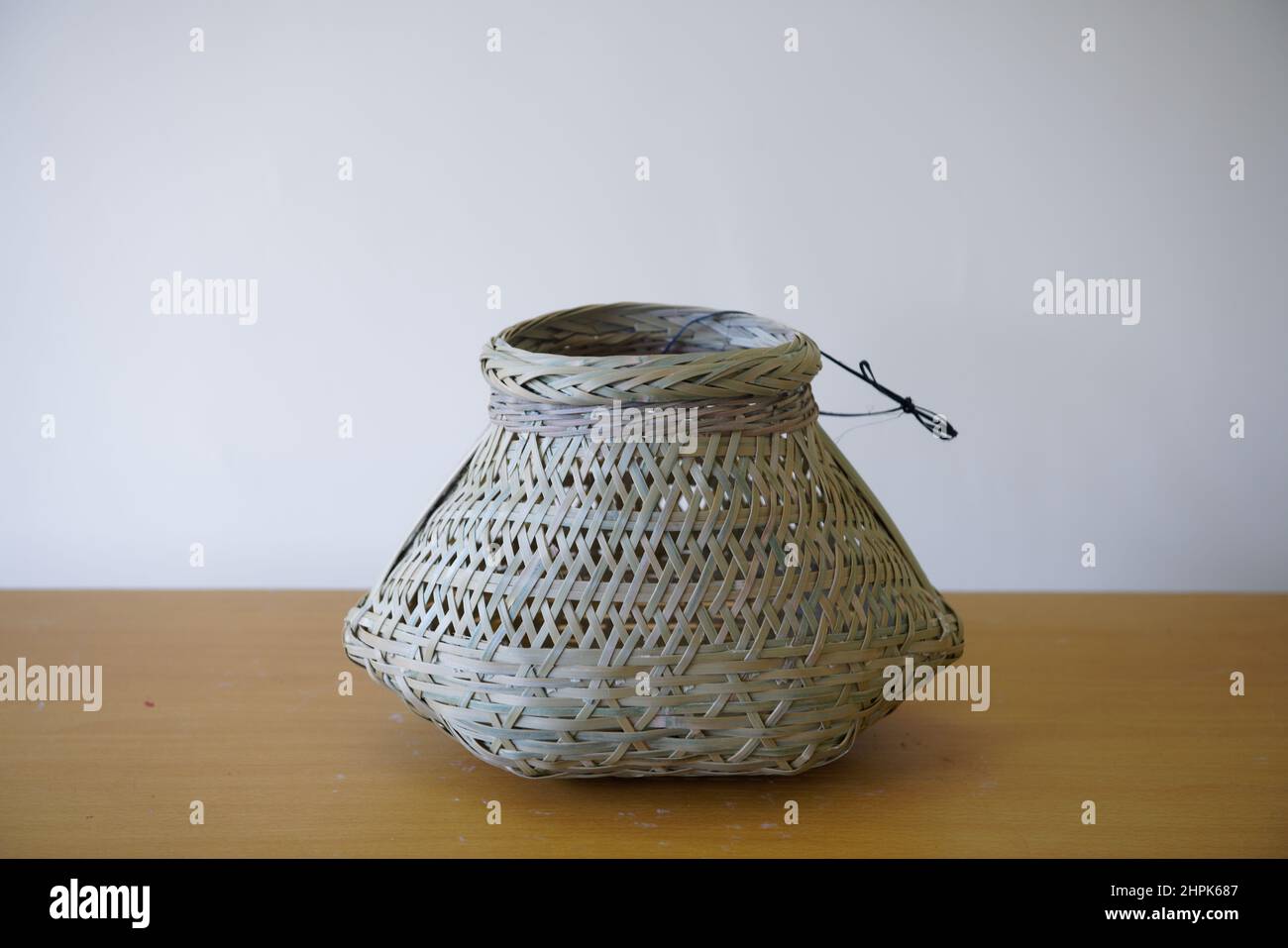 Bamboo handicrafts bamboo fish basket Stock Photo Alamy