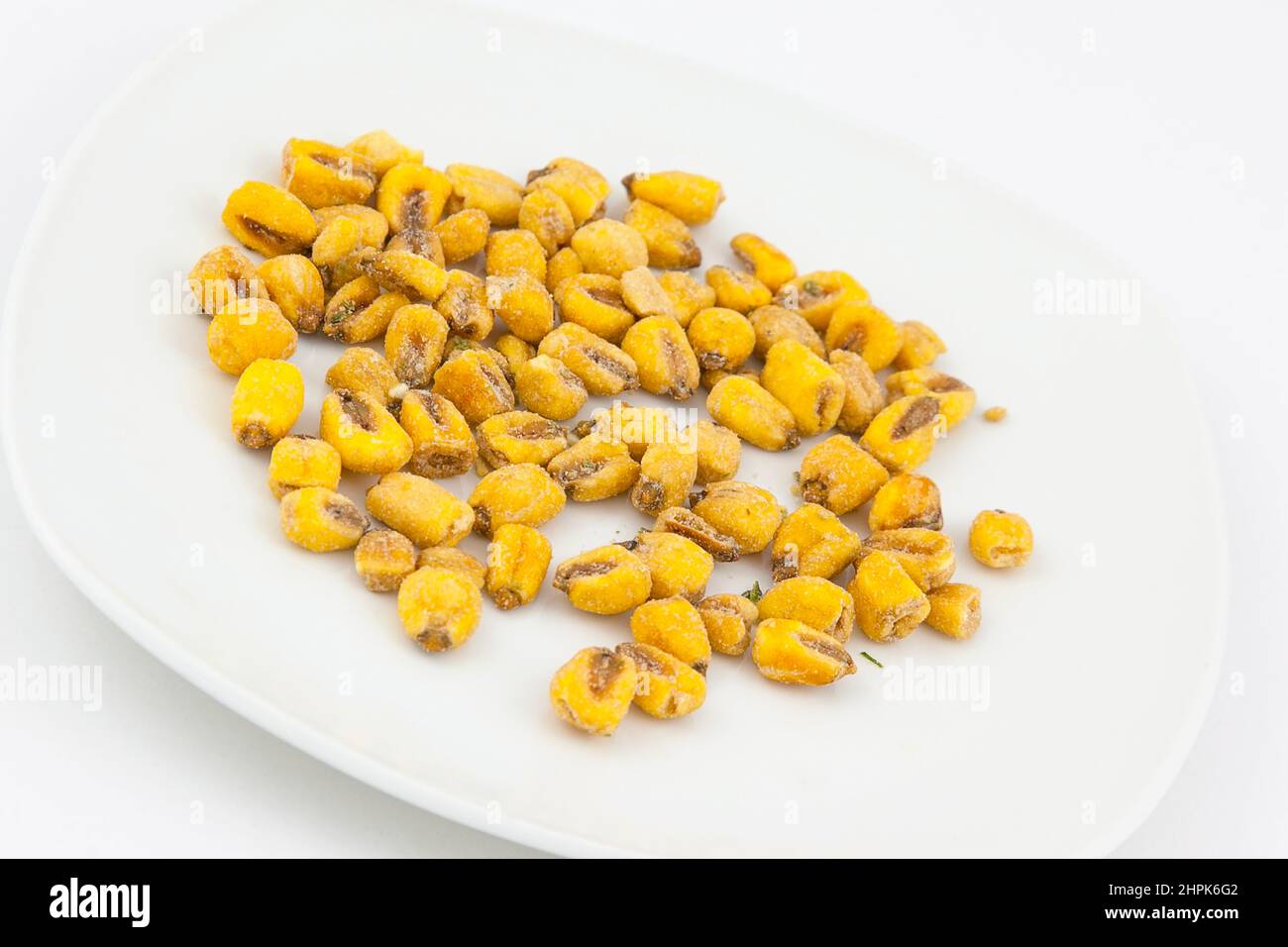 Food, Snacks, Cheese and onion flavoured crunchy corn. Stock Photo