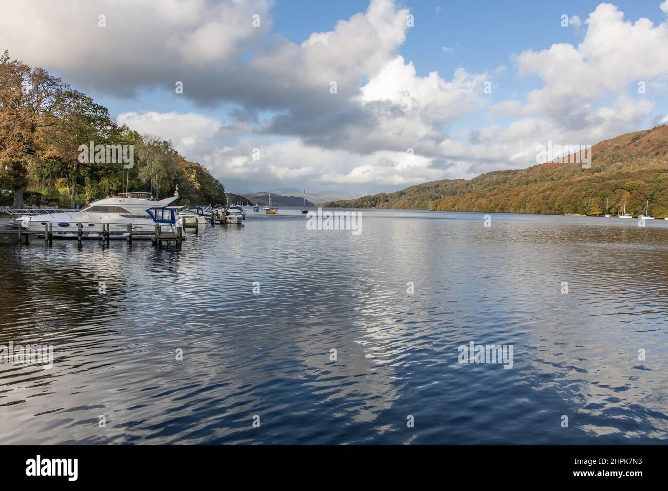 Lake Windermere from Lakeside Stock Photo