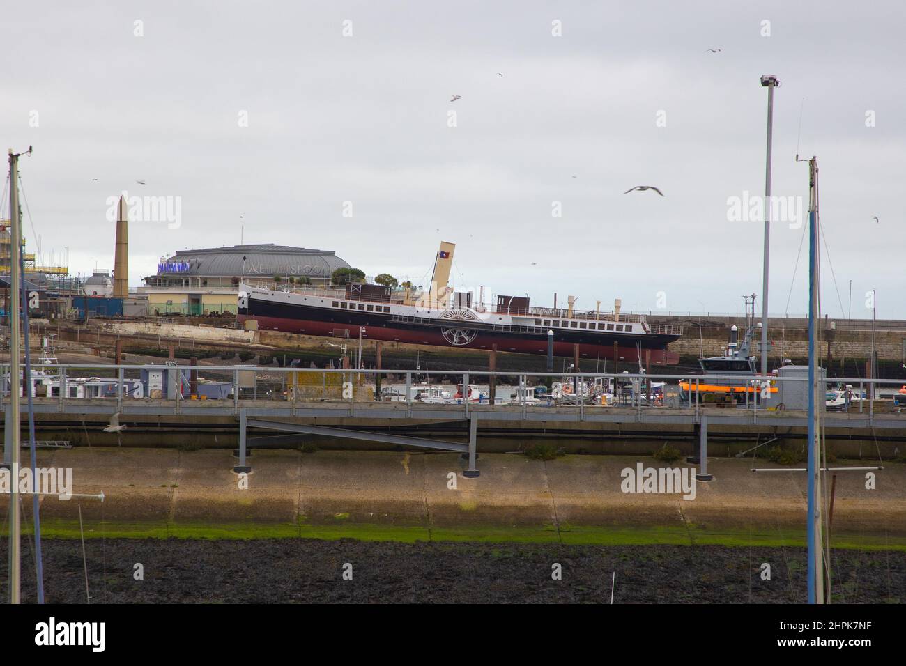 Medway Queen at Ramsgate,Kent. Stock Photo