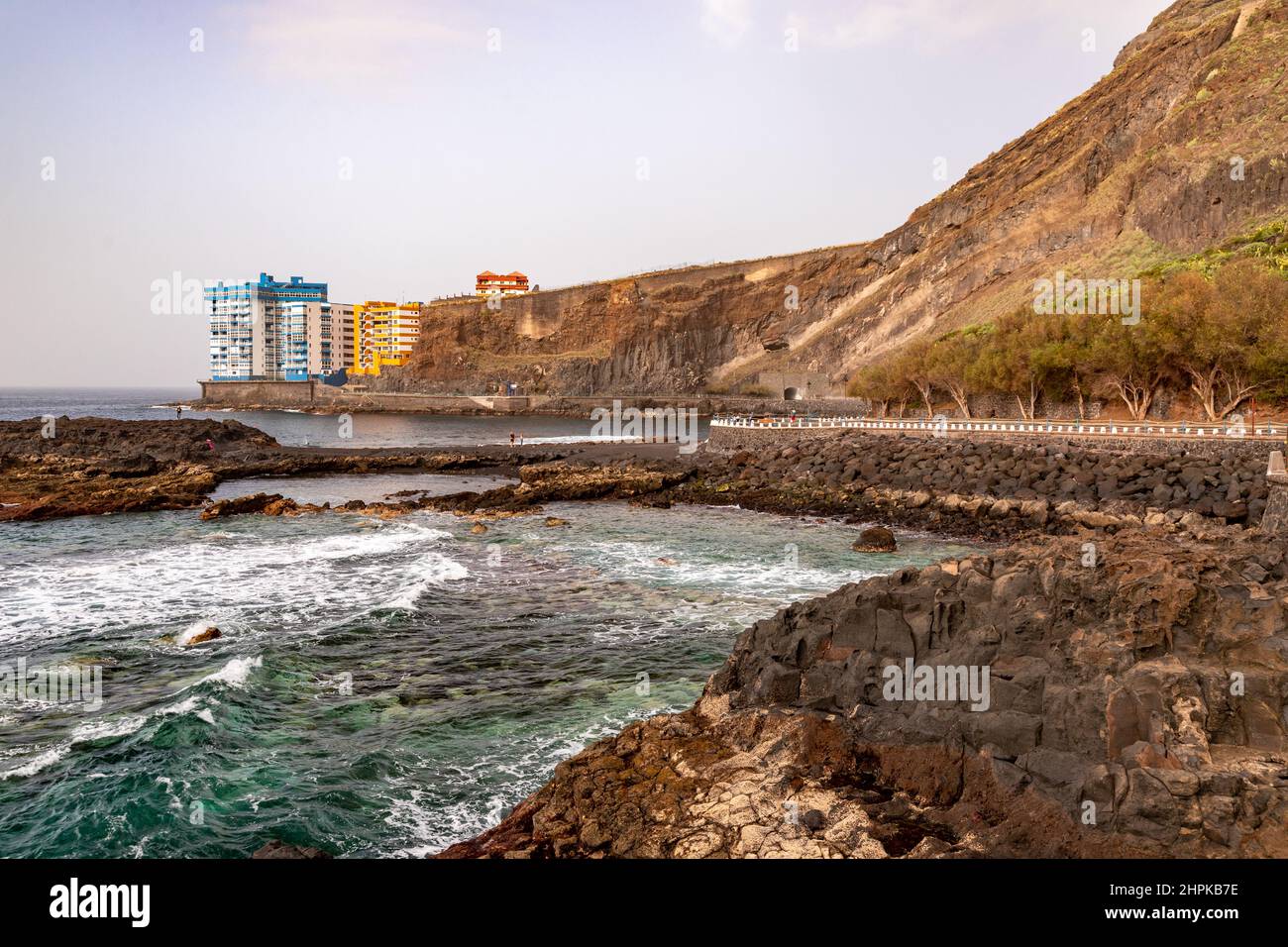 Seafront at Mesa del Mar, Tenerife, Canary Islands Stock Photo