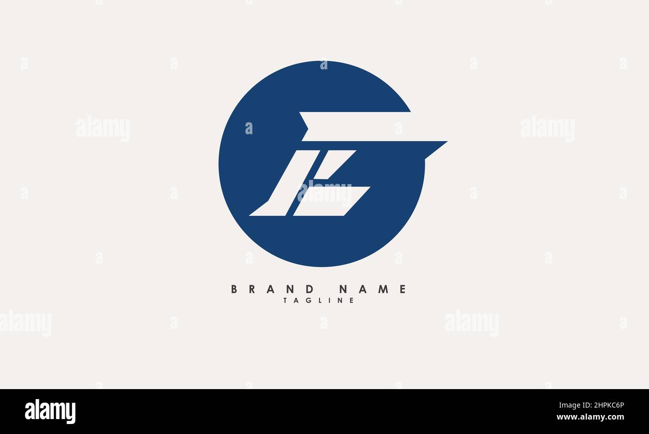 Alphabet letters Initials Monogram logo EE, E and E Stock Vector
