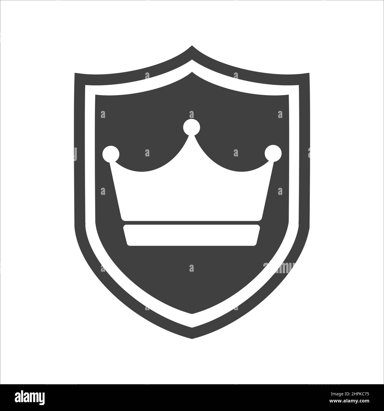 Crown icon in trendy flat style isolated on white background. Crown ...