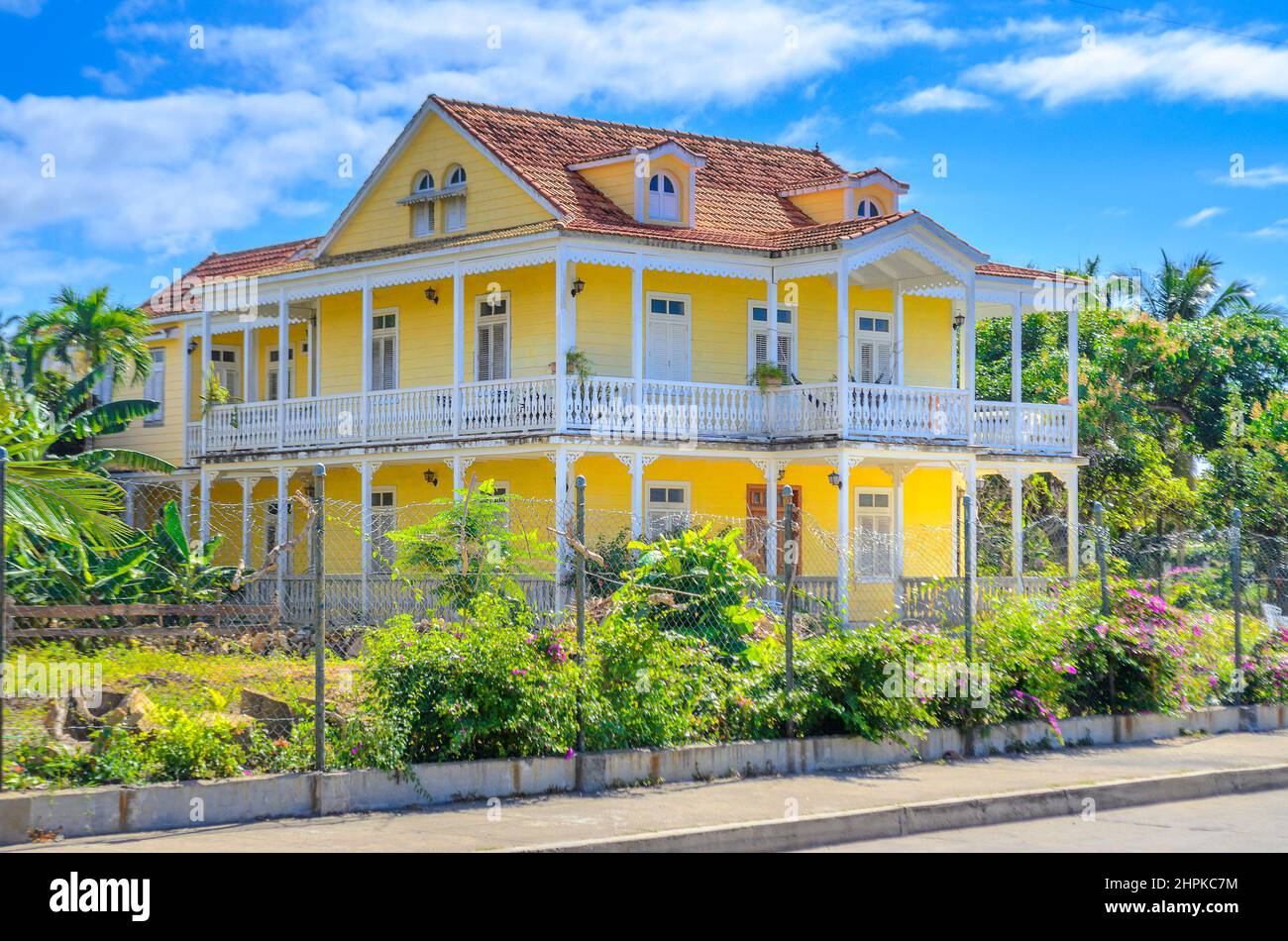 classic mansion built in the colonial era, Cuba Stock Photo