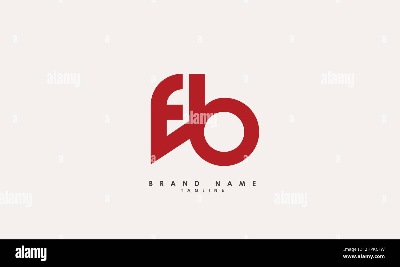 Alphabet letters Initials Monogram logo FB, BF, B and F Stock Vector