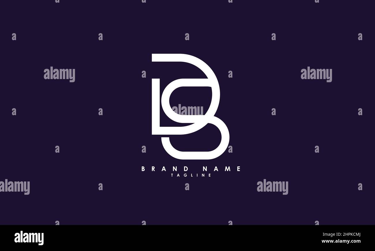 Alphabet letters Initials Monogram logo DS, SD, S and D Stock Vector