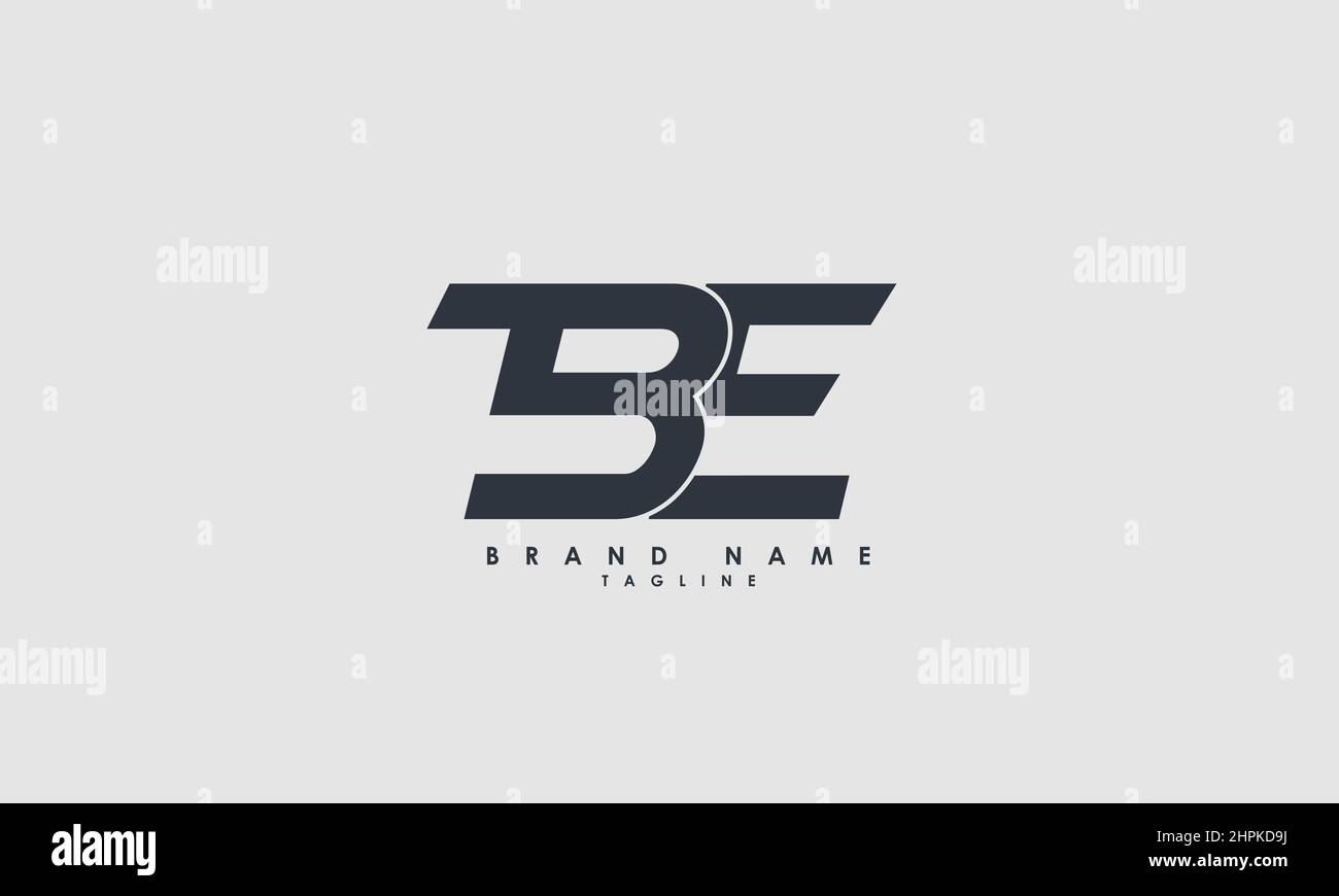 Alphabet letters Initials Monogram logo BE, EB, B and E Stock Vector