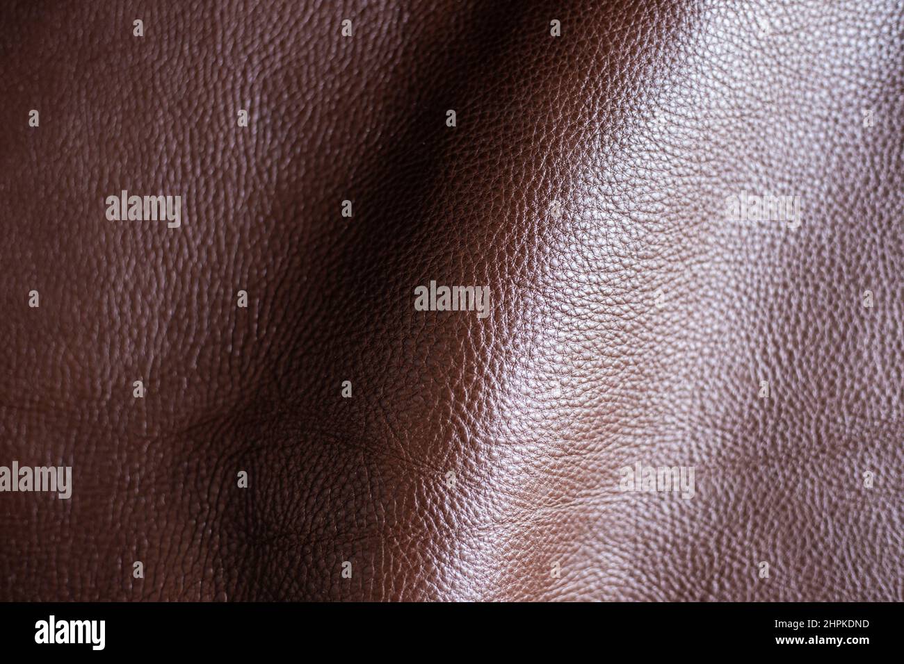 Genuine full grain cow leather texture cowhide background Stock Photo