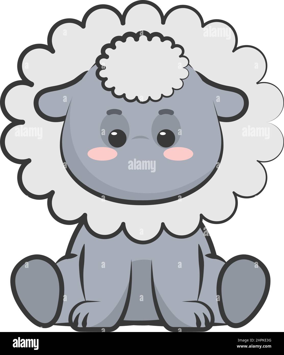 cute sheep kawaii Stock Vector Image & Art - Alamy